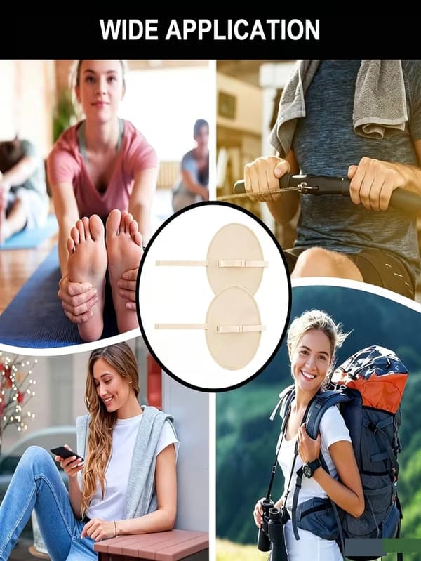 4-pack återanvändbara svettkuddar för armhålan, tvättbara armhålsfoder med elastisk rem