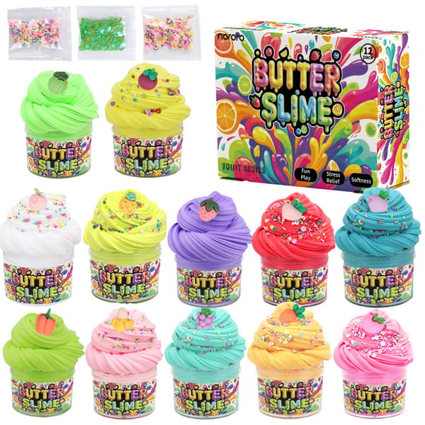 Butter Slime-kit – Set med fluffigt, moln- och krämslim
