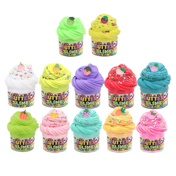 Butter Slime-kit – Set med fluffigt, moln- och krämslim