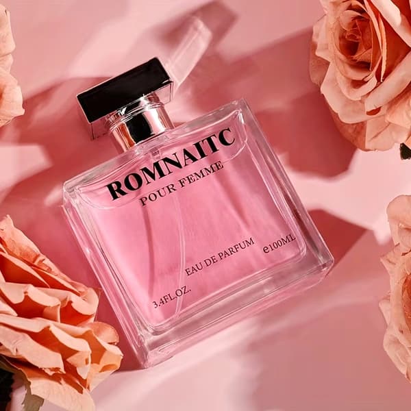 Rosa Parfymspray, 3.4Oz Fräsch Blommig Fruktig Långvarig Doft, Present Till Henne