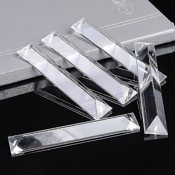 Glass Rectangle Hanging Crystal Chandelier Prism Drop Pendant In For Lighting 63mm 1 hole