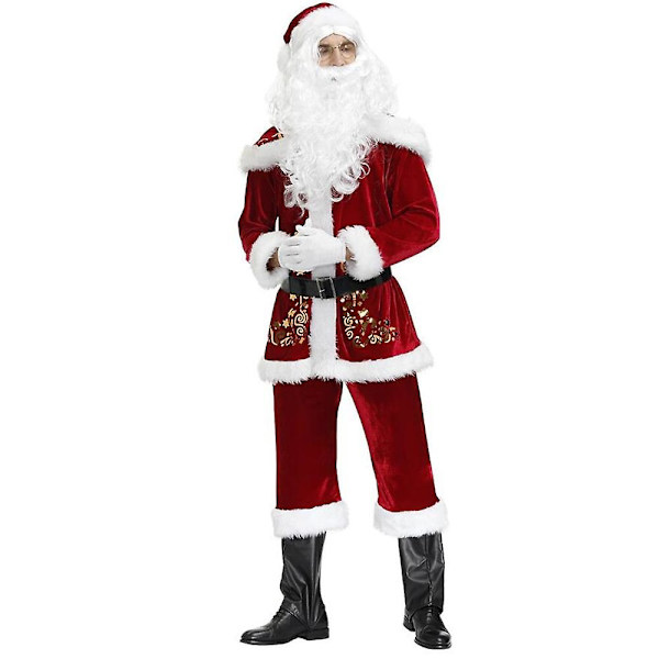 Adult Christmas Cosplay Clothing Couple Santa Claus Set Men(m-xxxl) L