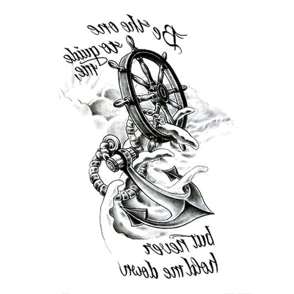 Fashion Tattoo Sticker Midlertidig Sort Roser Design Fuld Blomst Arm Stor Falsk Tatovering Sticker Body Art Decal Qinhai 25
