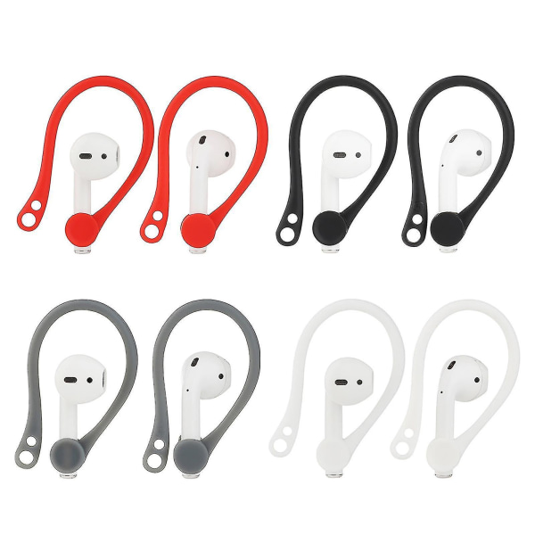 Earhooks Durable Anti-lost Silicone Anti-lost Ear Hook For Outdoor Red