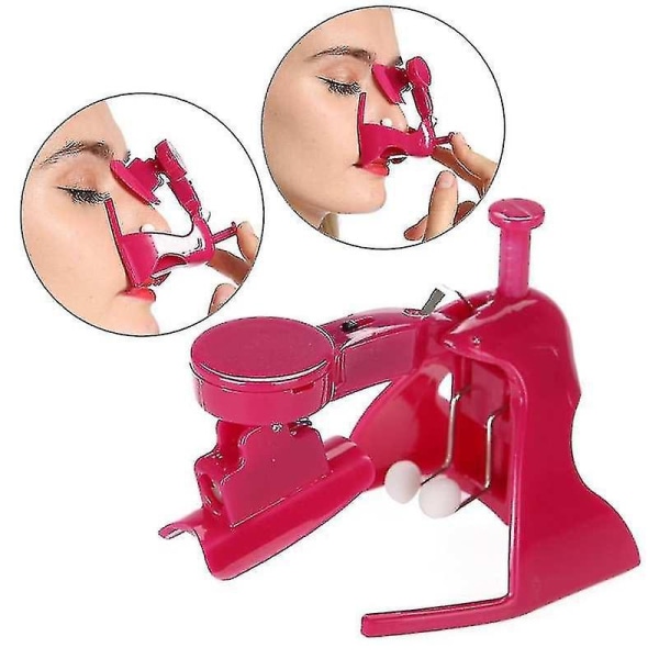 Fashion Nose Up Shaping Shaper Lifting Bridge Straightening Beauty Nose Clip Face Fitness Facia1pcs-red