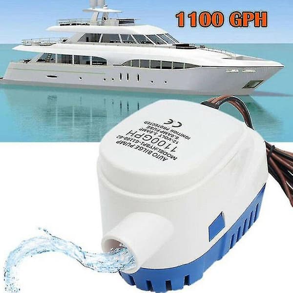 Automatic 12v 1100gbh Bilge Water Pump Submersible Pumps With Float Switch High Quality