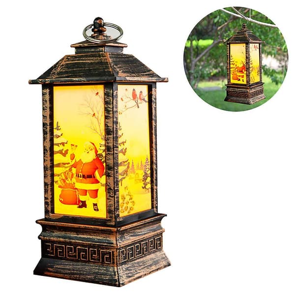 Christmas Decoration Night Light Led Snow Lantern Filled With Water style 3