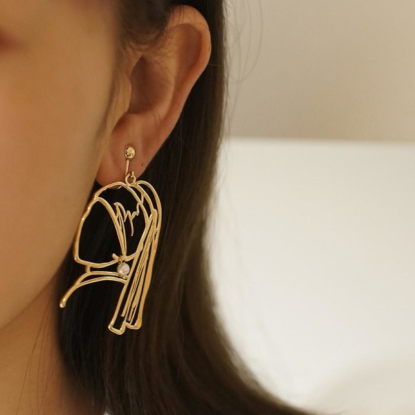 Copper Pearl Earrings - Women Fashion Jewelry Accessories golden