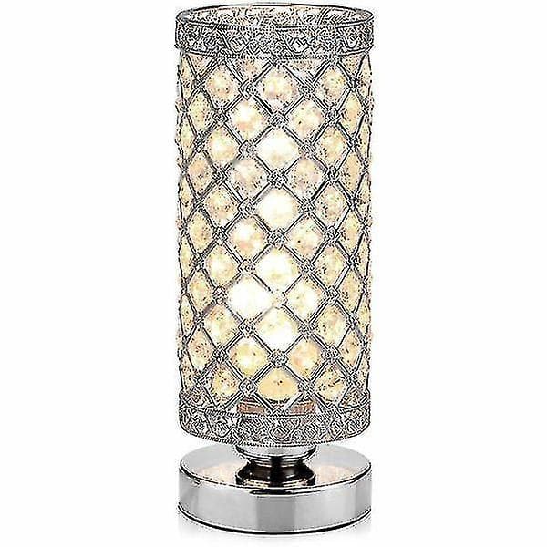 Night Lights Ambient Lighting Modern Crystal Table Lamp Sliver Bedside Desk Lamp