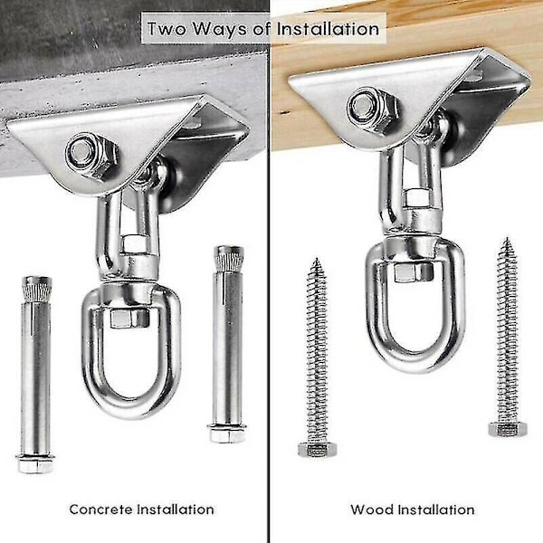 360 Hammock Chair Hanging Ceiling Mount Spring Snap Swivel Hooks Hardware Kit