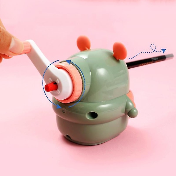 Children's Hand-crank Pencil Sharpener Cartoon Manual Pencil Sharpener School C