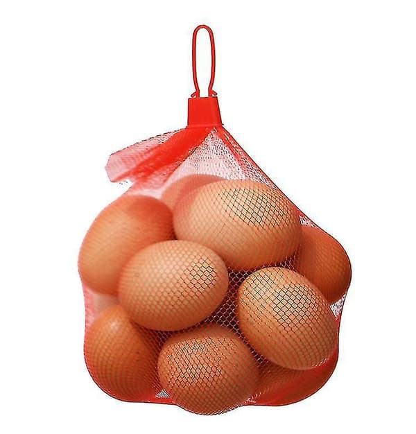 100pcs Egg Mesh Mesh Bag Plastic Packaging Supermarket Nylon Mesh Bag Weaving (without Buckle)