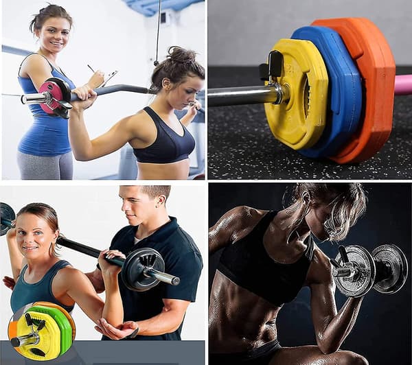 4 Pcs Spring Locking Dumbbell Clamp 25mm Dumbbell Lock, Dumbbell Clamp, Spring Locking, For Bodybuil