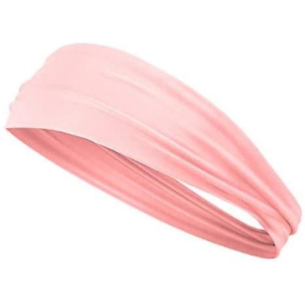 Non Slip Womens Workout Sweatbands, Mens Running Headband, Fitness Workout Stretchy Hairband Compatible With Running, Cycling, Basketball,yoga Pearl pink