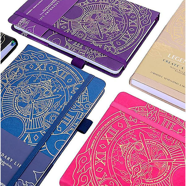 Colorful Weekly & Monthly Goal Setting Planner, Notepad blue
