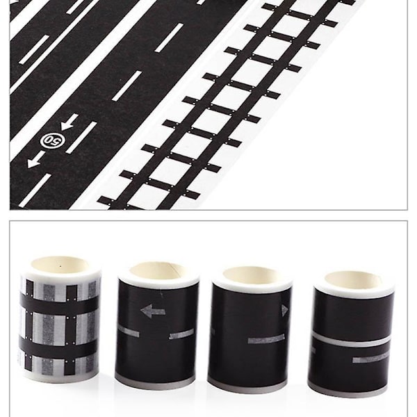 Kids Toy Car Road Adhesive Tape Removable Play Room Diy Track Floor Sticker D