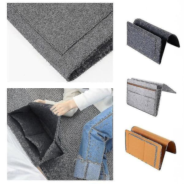 Storage Organizer Felt Bedside Hanging Bags  With 2 Inner Pockets