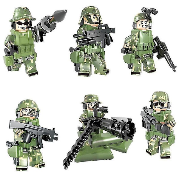 Crossfire Weaponry Assembly Diy Blocks 6pcs