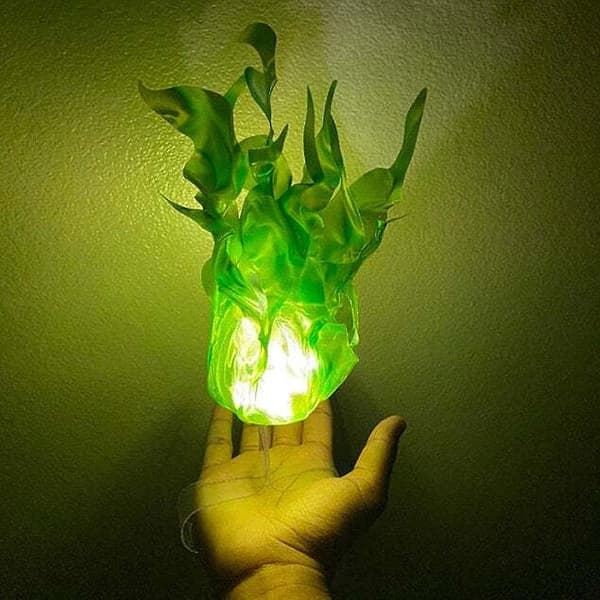 Gemdeck  Halloween Floating Fireball Prop, Luminous Floating Fireball Led Green