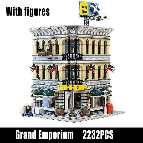 Palace Cinema City Streetview Modulære Byggeklodser med 6 Figurer Kompatible 10232 Legetøj Fødselsdags Julegave 2232 stk