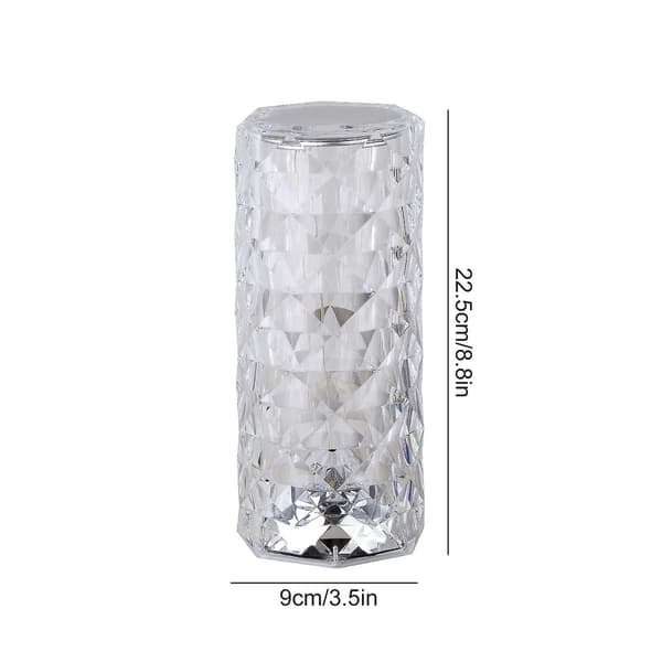 Acrylic  Table Lamp Led Atmosphere Lamp Transparent Three-Color Touch