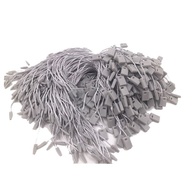 100pcs Nylon String Hang Tag Fasteners Grey 100 pcs