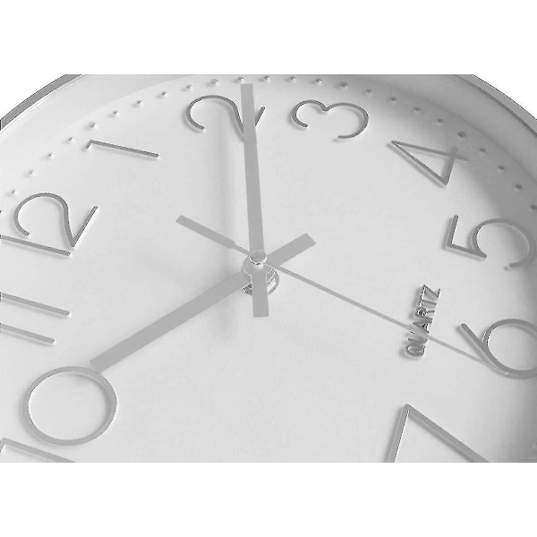 Wall Clock 12-inch Silent Non-ticking Wall Clock gray