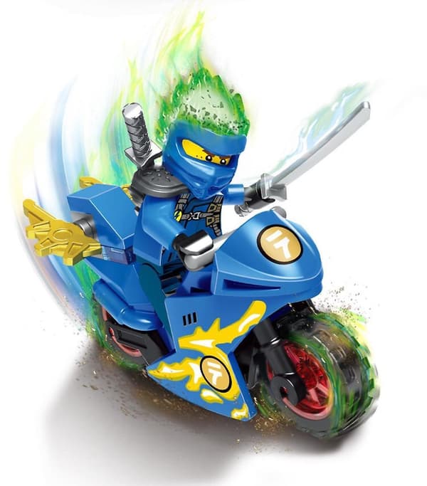 Phantom Ninja Motorcycle Building Block Minifigure 8pcs Building Block Toy