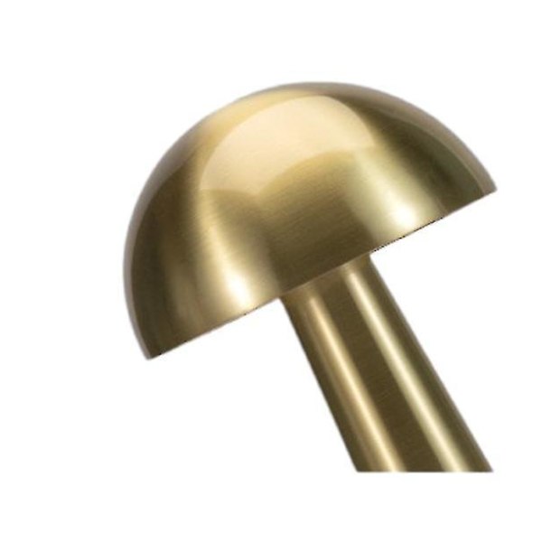 Mushroom Lamp Retro Brass Cafe Decorative Table Lamp Simple Metal Desk Lamp