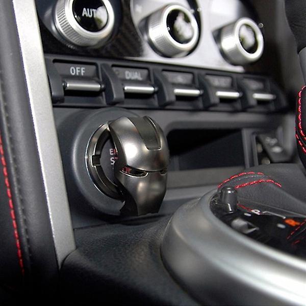 3d Car Engine Ignition Start Stop Push Button Switch Replacement Start Stop Trim Protection Ring Cover Auto Decorative Accessories Silver
