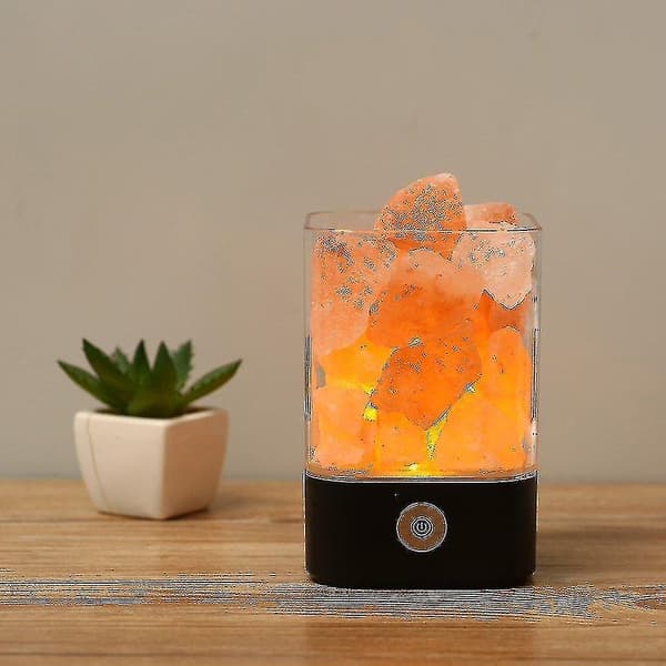 Lamper Saltlampe Himalaya Krystalsaltsten Lampe Sort