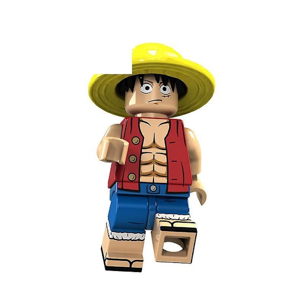 14 One Piece Luffy Ace Whitebeard Nami Frankie Brook Saab Putting Building Blocks Mini Bags