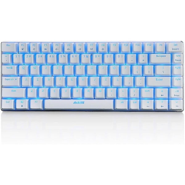 Qwert Ak33 Mechanical Keyboard 82-key Anti-ghosting Gaming Keyboard Blue/black