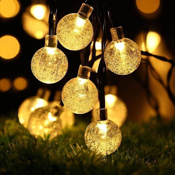 Led Fairy Lights Solar Fairy Lights 8 Flashing Modes Waterproof Decorative Lighting With 30 Leds 6.5