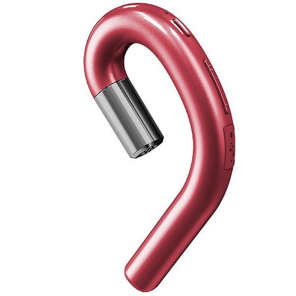 Bluetooth Headphones Noise Cancelling Handsfree Headset Ear-hook Red