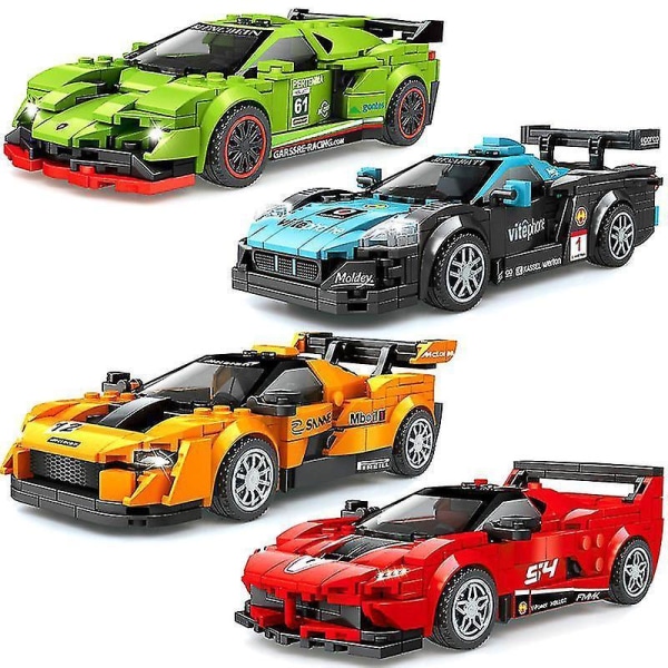 City Speed Champions Racing Car Building Blocks Sports Car Racer Vehicle Supercar Moc Model Toys For Children Boy Birthday Giftsb No Original Box