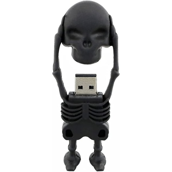 Usb Flash Drive Black Skeleton 32gb Skull Model Memory Stick Usb 2.0 Disk