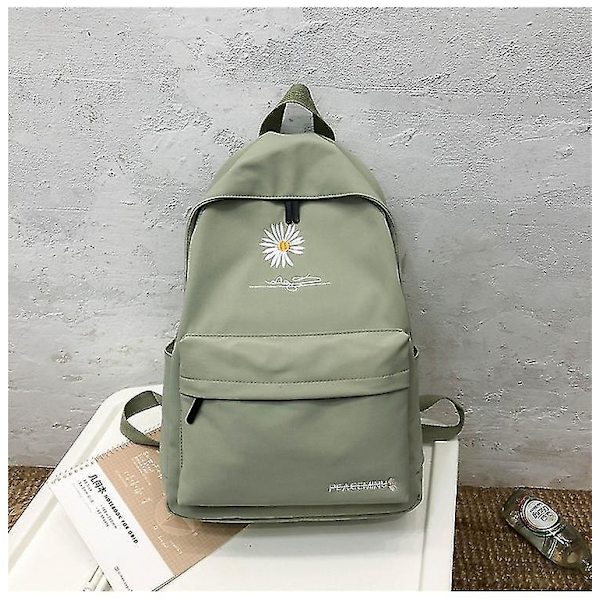 Large Girls School Bags For Teenagers Backpacks Nylon Waterproof Teen Student Book Bag Big College Leisure Schoobag Green