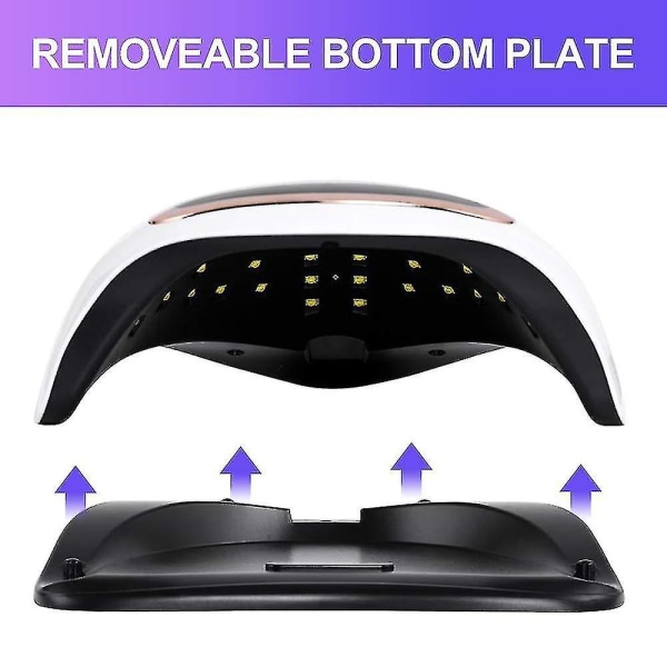 Led Nail Lamp 168w Nail Curing Lamp, Led Nail Dryer For Gel Polishing With Auto Sensor/4 Timer Settings US