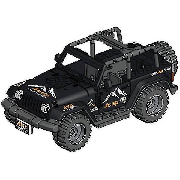 Military Building Blocks Series Black Special Police And Off-road Vehicle Set Small Particles