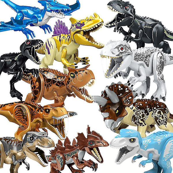 Jurassic World Stor Byggeklods Dinosaur Tyrannosaurus Rex Samlet Legetøjs Puslespil Byggeklodser Grey hybrid Tyrannosaurus Rex