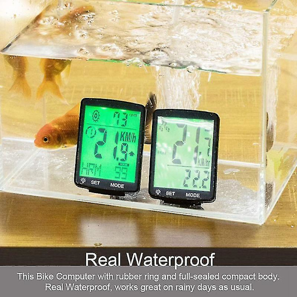 Bike Bicycle Computer Wireless Bike Waterproof Odometer Cadence Sensor 2.8inch Lcd Cycling Speedometer Heart Rate