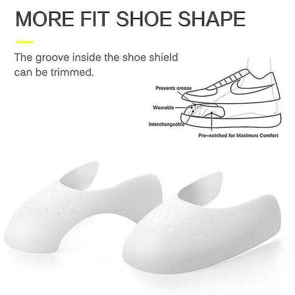 Sneaker Shoes Shield Anti Crease Trainer Protector Decreaser White L