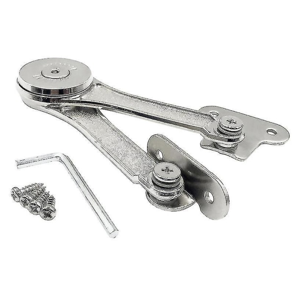 Heavy Duty Lid Support Hinges Soft Close Folding Lid Stay Hinge Keep Lid Hinge Open For Cabinet2pcs