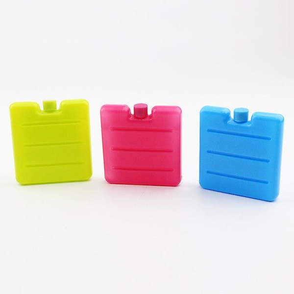 3pcs Small Mini Freezer Blocks Ice Packs For Cool Bags Lunch Box Camping Picnic Travel Caravan Green