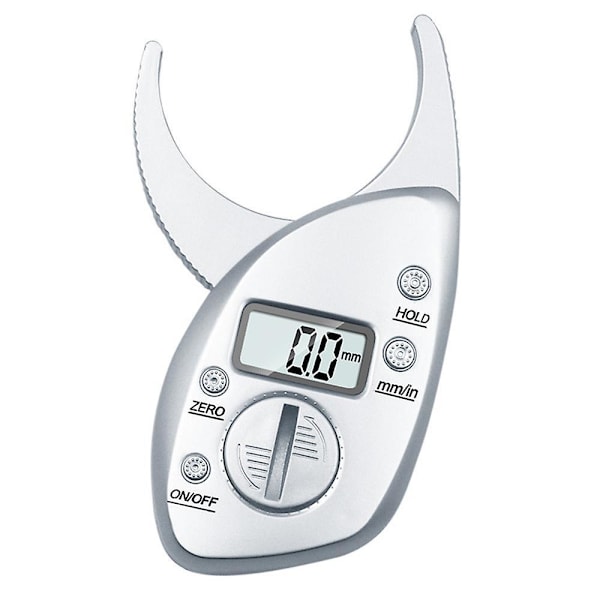 Lcd Digital Display Fat Measuring Instrument Portable Fat Clamp Silver