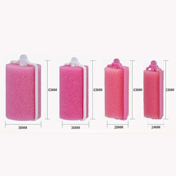 12 Or 24 Pcs Sponge Hair Rollers Foam Styling Wave Curler 12PCS