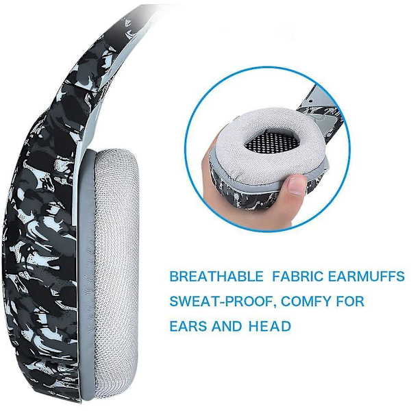 Stereo Pc Gaming Headset With Noise Canceling Mic For Ps4 Ps5 Xbox Series K1-B