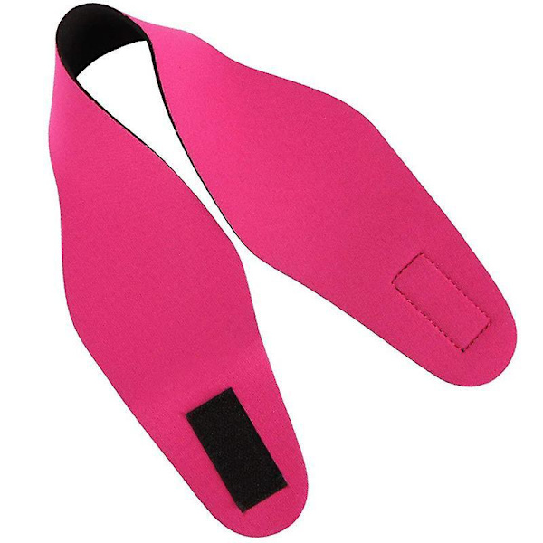 Adjustable Waterproof Swimming Diving Ear Band Headband Earplug For Kid Keep Ear Protection For Water Sports Bathing Accessories Rose Red Large(59cm)