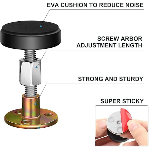 Adjustable Threaded Bed Frame Anti-shake Tool, Headboard Stoppers,4pcs